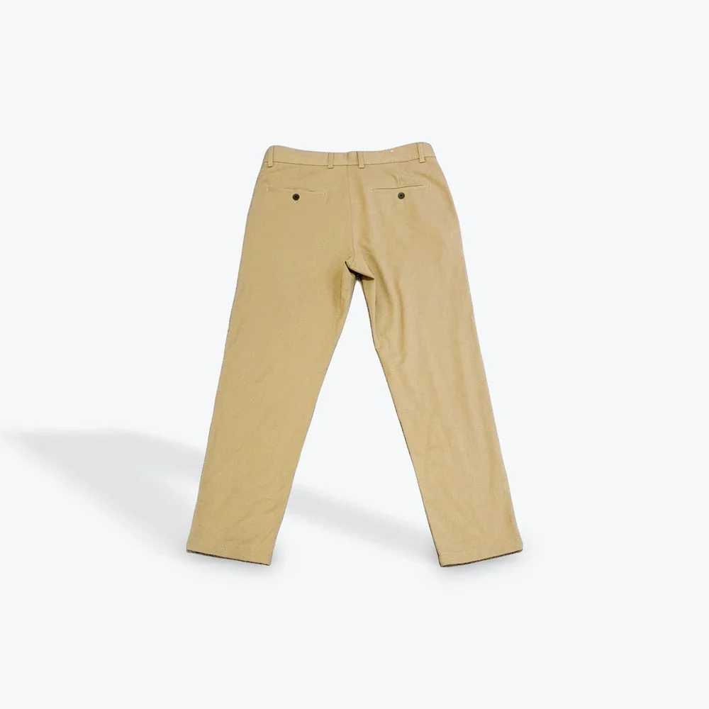 Zara Man Tan Khaki Chino Pants Flat Front Straight Leg Mens‎ Size 31